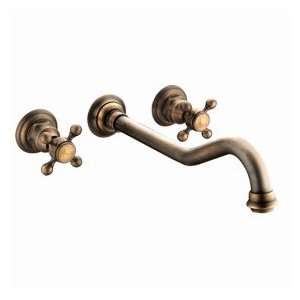  Antique Inspired Bathroom Sink Faucet (Polished Brass 
