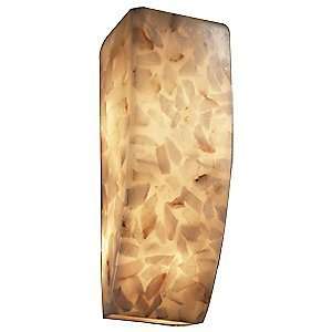  Alabaster Rocks! Rectangle Wall Sconce by Justice Design 