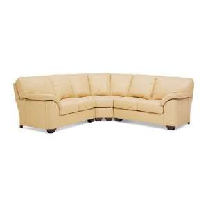 Regis 3 Piece Sectional by Distinction Leather   Chesterfield Windsor 