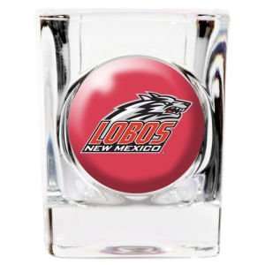  New Mexico Lobos 35mm Square Shotglass: Kitchen & Dining