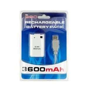    3600 mAh Battery Pack for xBox 360 (White) 