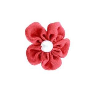  1 Flower with Pearl Bead in Red   10 Pieces: Everything 