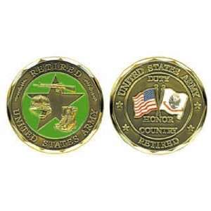  U.S. Army Retired Challenge Coin 