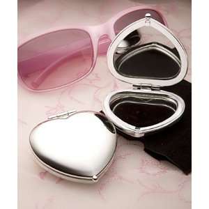  Heart Shaped Compact Mirror Favors