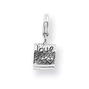   Silver Reflections Love Note Click on for Bead QRS559: Jewelry
