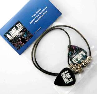 DAY TO REMEMBER Black Leather Guitar Pick Necklace + Pick  