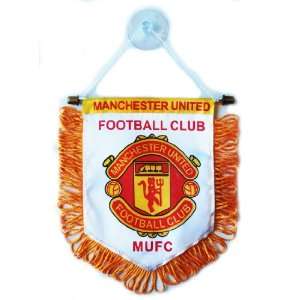  MANCHESTER UNITED MINI FLAG HANGING: Sports & Outdoors