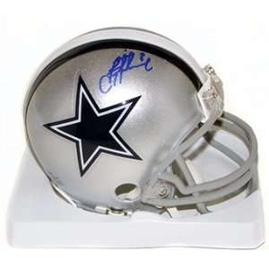  Troy Aikman Autographed Dallas Cowboys Mini Helmet: Sports 