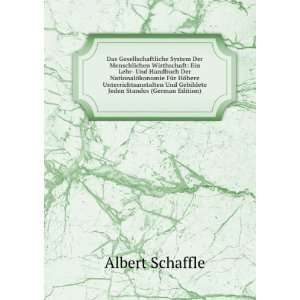   Gebildete Jeden Standes (German Edition) Albert SchÃ¤ffle Books