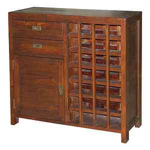 Post & Rail Wine Cabinet Jamaican Sunset crafted of recycled and 