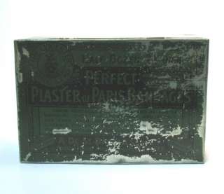 ANTIQUE LEICESTER TIN BOX CONTAINER MEDICAL PLASTER  