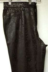CHICOS ANIMAL MIX PONTE PANTS BROWN ~ NWT $89 ~ CHICOS SIZE 2