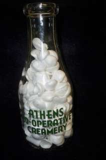 Athens,GA Co Operative Creamery Milk Bottle w/Slogan QT  
