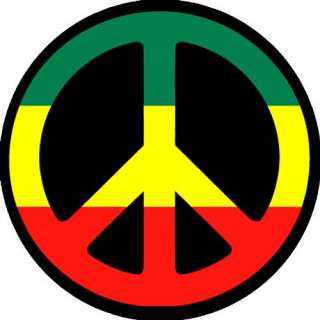 PEACE SIGN RASTA FLAG ROUND MOUSE PAD NEW COOL FUN  