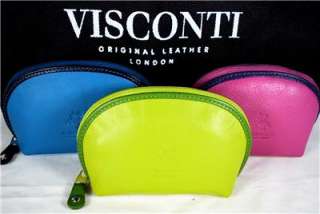 SOFT LEATHER QUALITY COINS/KEYS PURSE VISCONTI NEW  