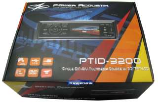 PTID 3200 POWER ACOUSTIK 3.2 TV SCREEN CD DVD MP3 EQ USB AUX BUILT IN 