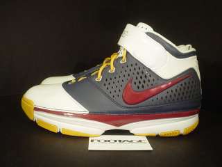 2007 Nike Zoom Kobe II 2 ID WHITE MAROON BLUE YELLOW 12  