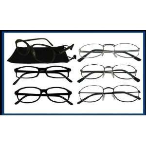  Reading Glasses Wholesale 6 Reader Black Plastic Assorted 