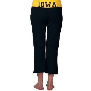  Iowa Hawkeyes Womens Crop Yoga Pants Exercise Gear 