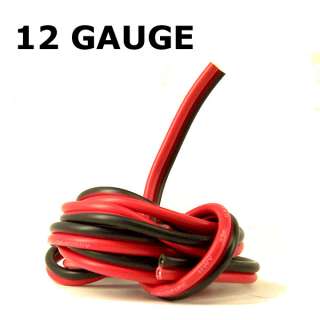 FT 12 AWG GAUGE ZIP WIRE RED BLACK STRANDED COPPER POWER GROUND 