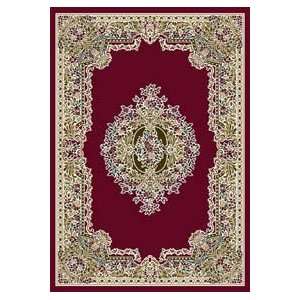  Signature Aubusson Brick Traditional 5.4 X 7.8 Area Rug 