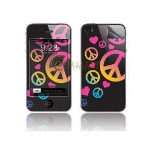  iPhone 4 Smart Touch Skin   Colorful Peace Cell Phones 