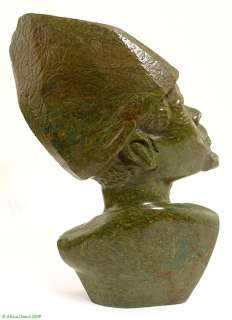 Verdite Shona Stone Sculpture Bust of Man African  