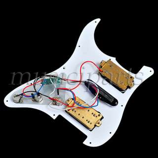 Loaded Prewired Pickguard White Pearl for Fender St HSH Guitar Parts 
