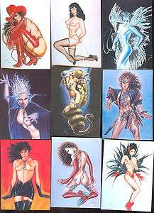   90 CARD SET PLUS PRISMATIC CHASE CARDS P1,2,3,4,5 & 6 BETTY PAGE 1992