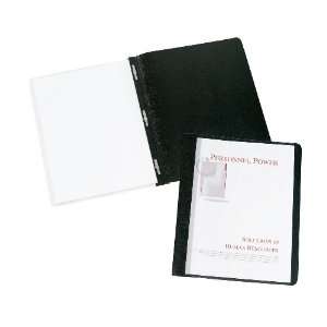   Clear Front Report Covers, Black, 25 per box (47960)