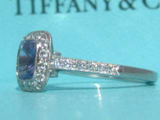 TIFFANY & CO. LEGACY PURPLE SAPPHIRE ENGAGEMENT DIAMOND RING SIZE 4.5 