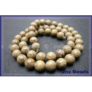    Bark Band Jasper 4mm Round Beads 16 Arts, Crafts & Sewing