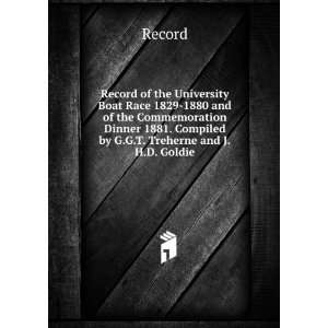   1881. Compiled by G.G.T. Treherne and J.H.D. Goldie: Record: Books