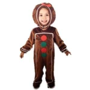  Toddler Gingerbread Man Costume 2 4t: Toys & Games