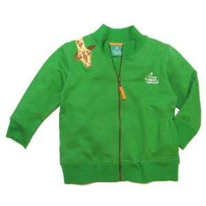  Giraffe Zip up Sweatshirt in Green Size 3   4 years Baby