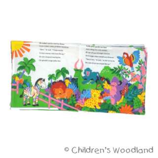 RAINBOW ZEBRA CLOTH/SOFT BOOK! KIDS~BABY~ANIMALS~STUFFED  