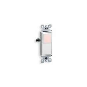  LEVITON 5611 2W Switch,Decora,1P,15A,White,Illuminated 