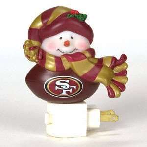   San Francisco 49ers Snowman 5 Night Light: Sports & Outdoors