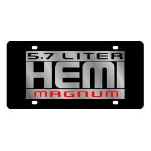  5.7 Liter HEMI Magnum License Plate Automotive