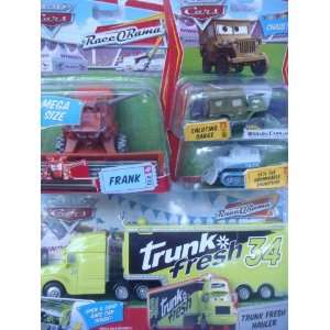   Cars Set: Trunk Fresh Hauler, Frank, Yeti & Saluting Sarge Chase 1/55