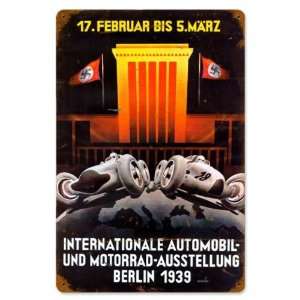  Berlin Auto Show Vintaged Metal Sign