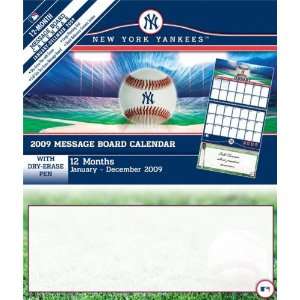 New York Yankees 2009 12 Month Message Board Calendar  