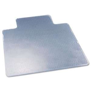   Beveled Chair Mat, High Pile Carpet, 45w x 53l, Clear: Office Products
