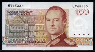 Luxembourg 1966 86,10 1000Francs, P53 59, 7PCS All UNC  