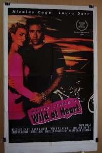 90 WILD AT HEART Orig 1 Sheet Poster CAGE DERN LYNCH  