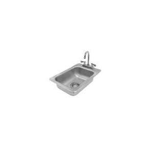 Advance Tabco DI 1 5SP   Drop In Sink w/ Side Splash & Faucet, 13 x 19 