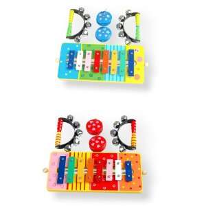   : Circus Time Xylophone Castanet Sleigh Bell Music Set: Toys & Games