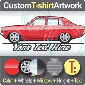 Custom T shirt for 73 78 Datsun 610 710 wagon hatchback honey bee B210 