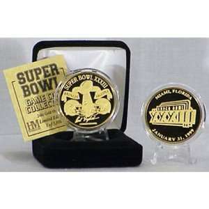    BSS   24kt Gold Super Bowl XXXIII flip coin: Everything Else
