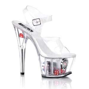  Pleaser Adore 708Dc 6.5 Inch Stiletto Heel Neon Bead 